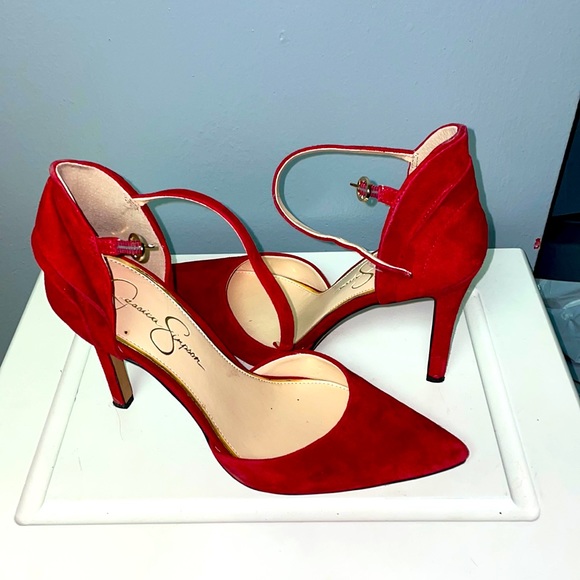 Jessica Simpson Red Heels - Picture 1 of 4